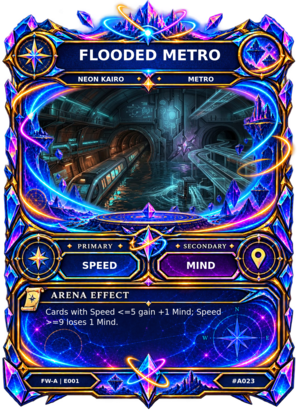 Rendered Flooded Metro Arena card