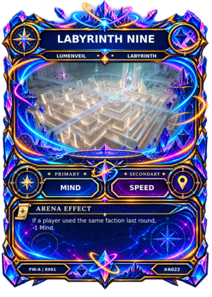 Rendered Labyrinth Nine Arena card