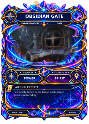 Rendered Obsidian Gate Arena card