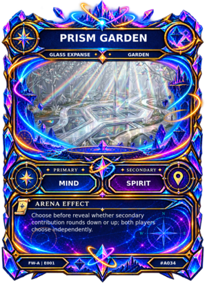 Rendered Prism Garden Arena card