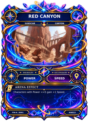 Rendered Red Canyon Arena card