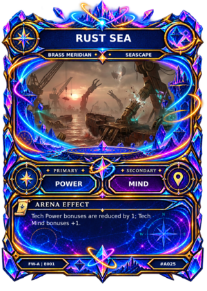 Rendered Rust Sea Arena card
