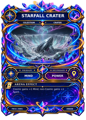 Rendered Starfall Crater Arena card