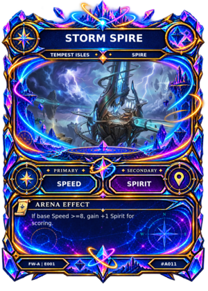 Rendered Storm Spire Arena card