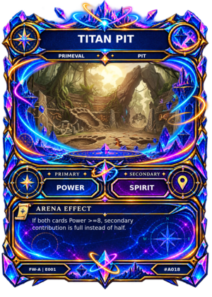 Rendered Titan Pit Arena card