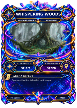 Rendered Whispering Woods Arena card