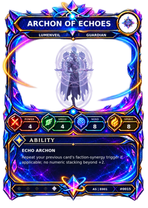 Rendered Archon of Echoes Ascendant Champion card