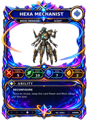 Rendered Hexa Mechanist Ascendant Champion card
