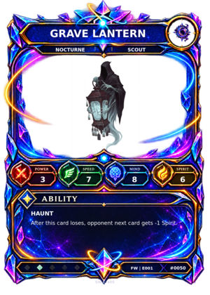 Rendered Grave Lantern Base Champion card