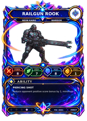 Rendered Railgun Rook Base Champion card