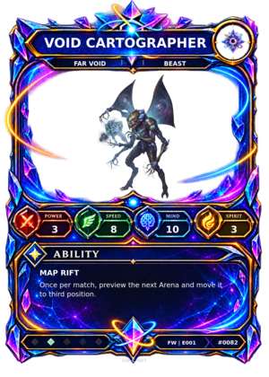 Rendered Void Cartographer Base Champion card