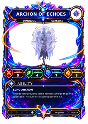 Rendered Archon of Echoes Convergence Champion card