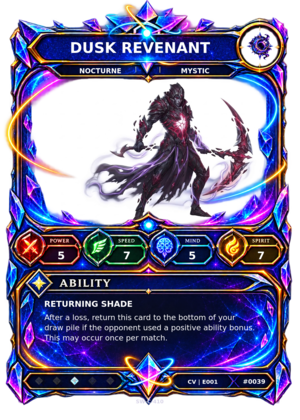 Rendered Dusk Revenant Convergence Champion card