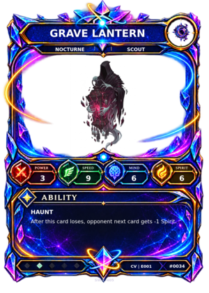 Rendered Grave Lantern Convergence Champion card
