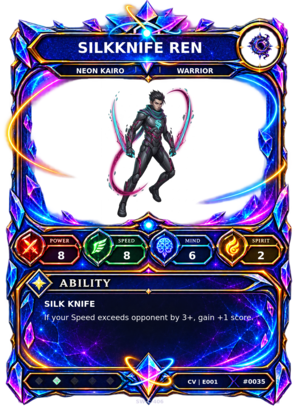 Rendered Silkknife Ren Convergence Champion card