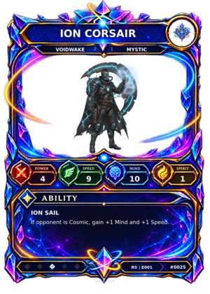 Rendered Ion Corsair Resonance Champion card