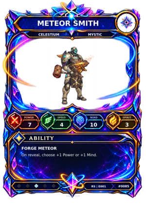 Rendered Meteor Smith Resonance Champion card