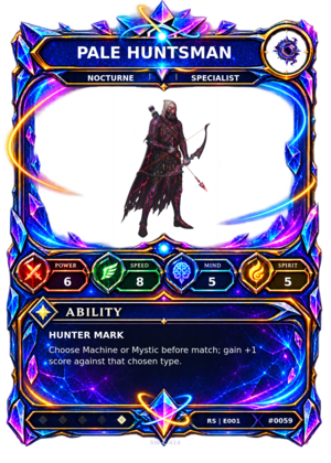 Rendered Pale Huntsman Resonance Champion card