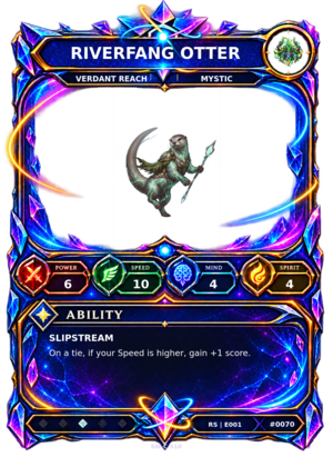 Rendered Riverfang Otter Resonance Champion card