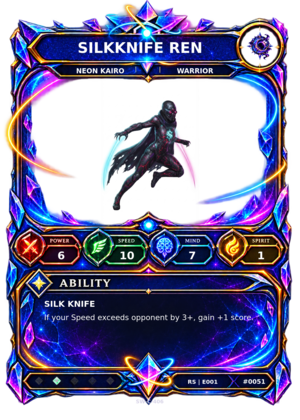 Rendered Silkknife Ren Resonance Champion card