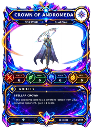 Rendered Crown of Andromeda Shardbound Champion card