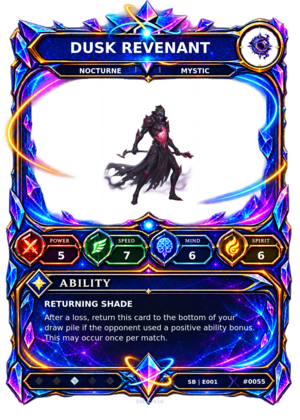 Rendered Dusk Revenant Shardbound Champion card