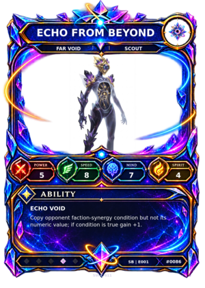 Rendered Echo from Beyond Shardbound Champion card