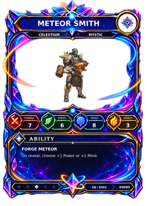 Rendered Meteor Smith Shardbound Champion card