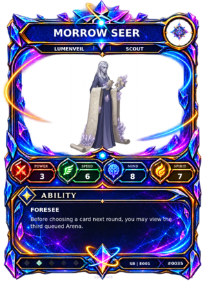 Rendered Morrow Seer Shardbound Champion card