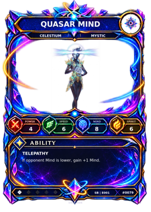 Rendered Quasar Mind Shardbound Champion card