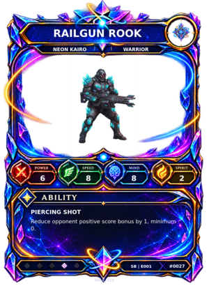 Rendered Railgun Rook Shardbound Champion card